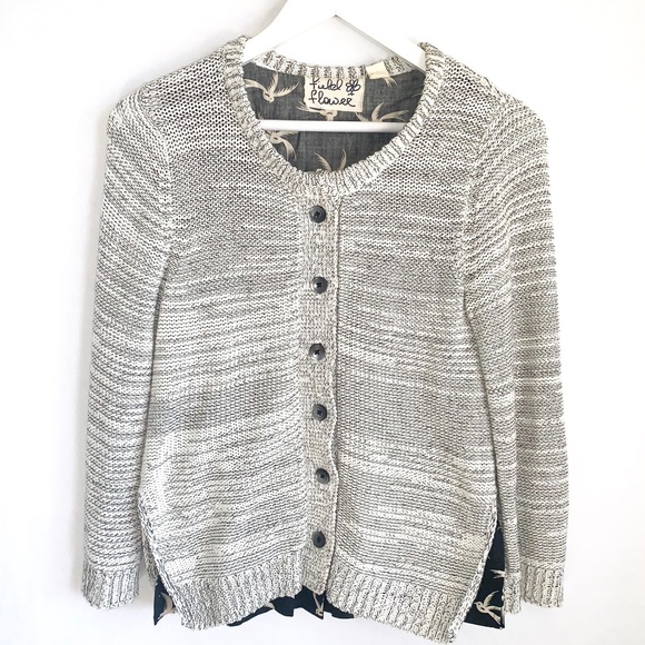 Anthropologie Shirting Cardigan by Field & Flower - Picture 7 of 8